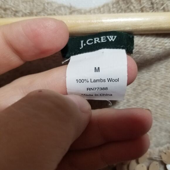 J. Crew 100% Lambs Wool Sweater Size Medium - Picture 3 of 4